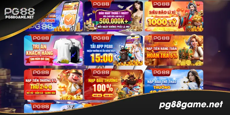 Nhà cái PG88 tổ chức nhiều ưu đãi hấp dẫn